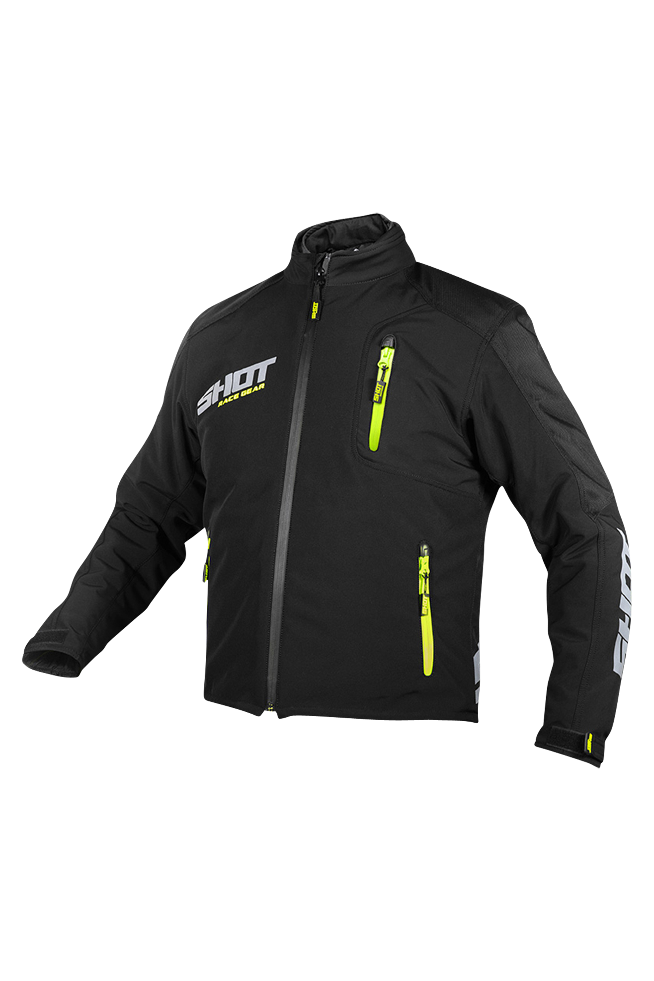 Shot Race Gear Chaqueta de Enduro Shot Climatic Negro-Amarillo Neón