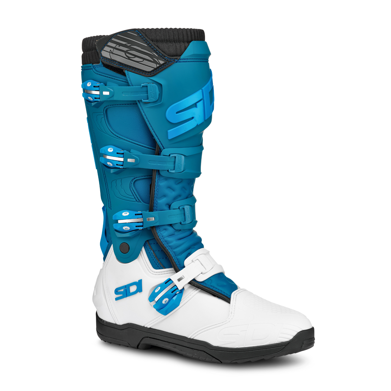 Sidi Botas de Cross Mujer  X Power SC Lei Blanco-Petróleo-Azul Claro