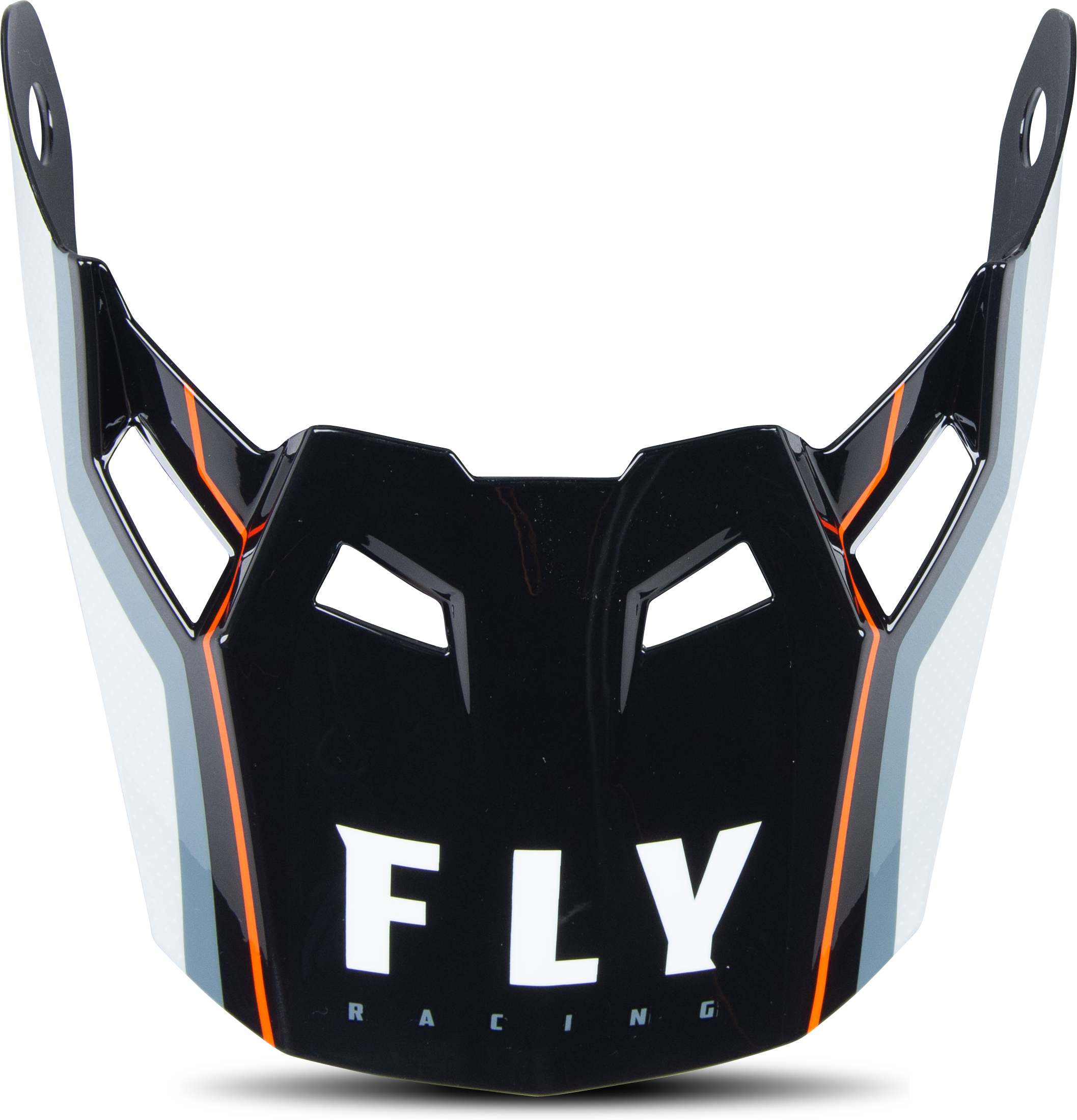 FLY Racing Visera de Casco  Formula Carbon Axon Niño Negro-Gris-Naranja