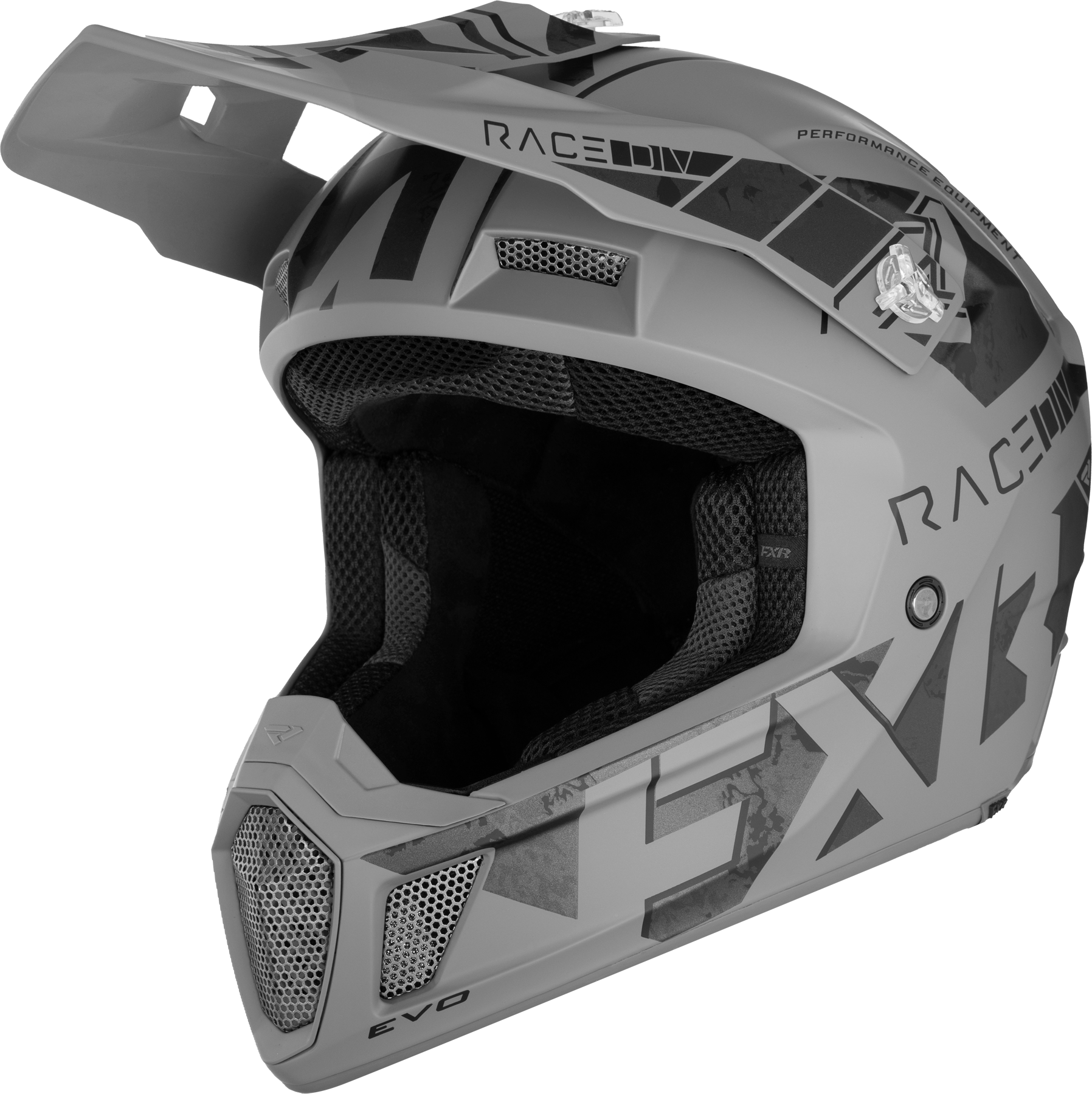 FXR Casco de Cross  Clutch Acero