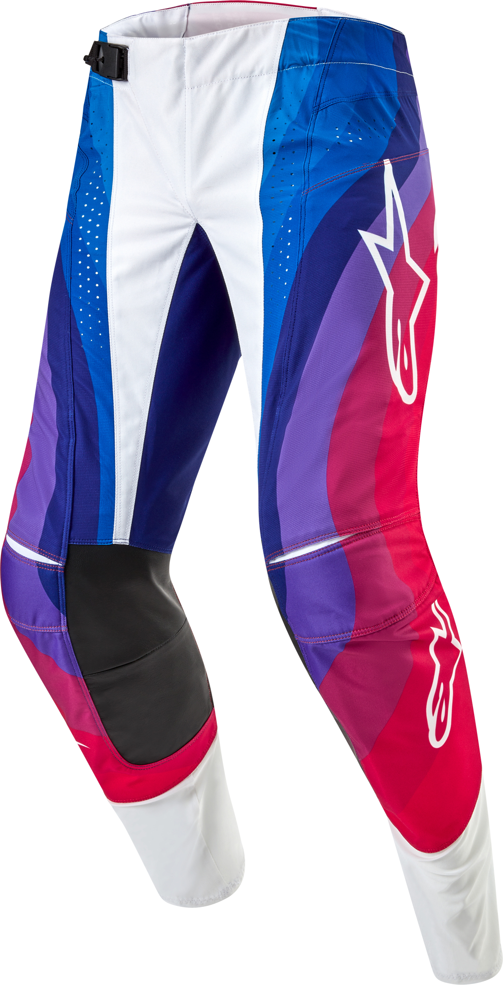 Alpinestars Pantalones de Cross  Racer Pneuma Azul-Rojo Marte-Blanco