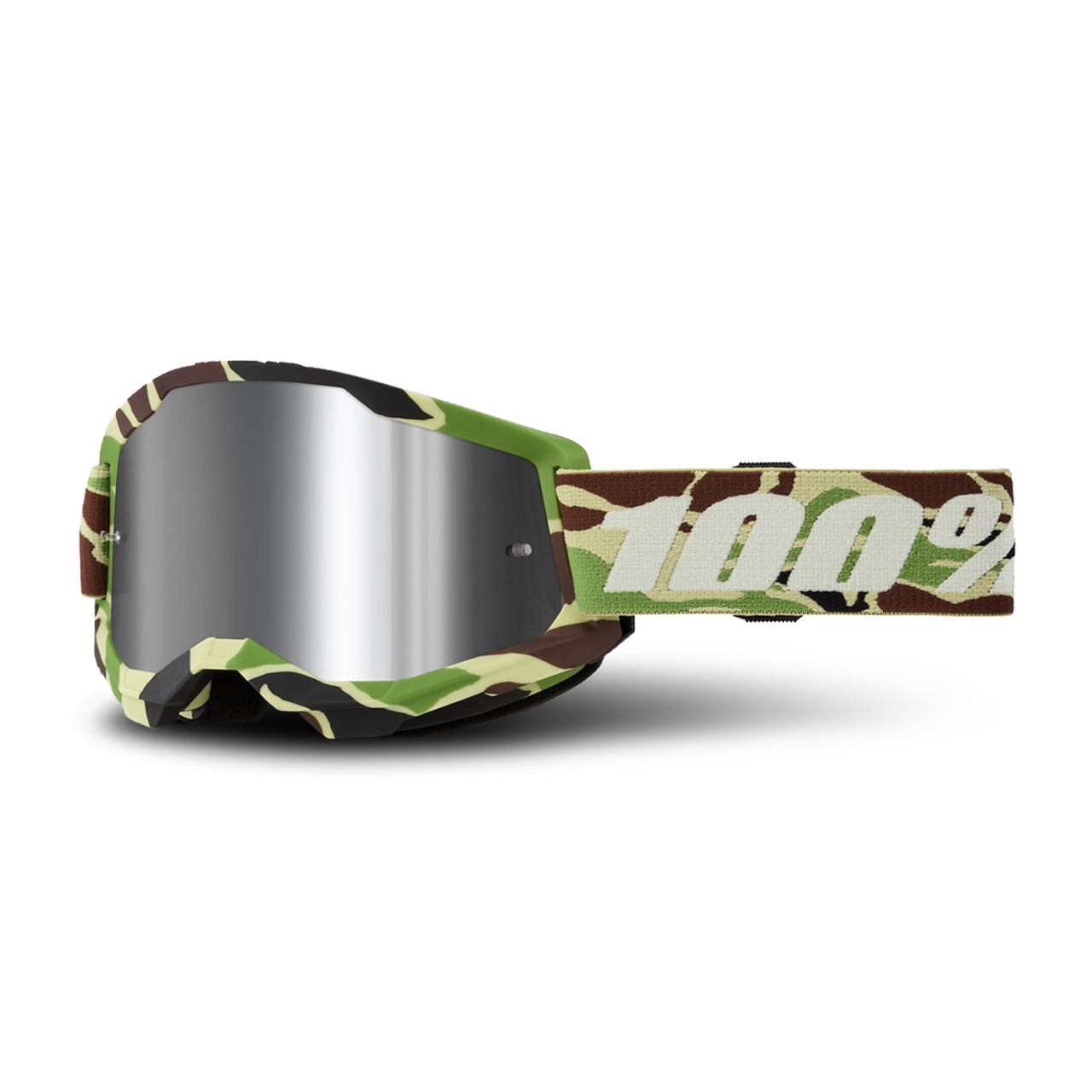 100% Gafas de Cross  Strata 2 Camuflaje-Plateado