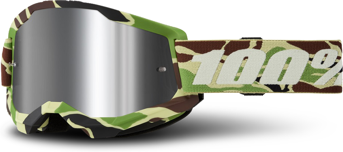 100% Gafas de Cross  Strata 2 Camuflaje-Plateado