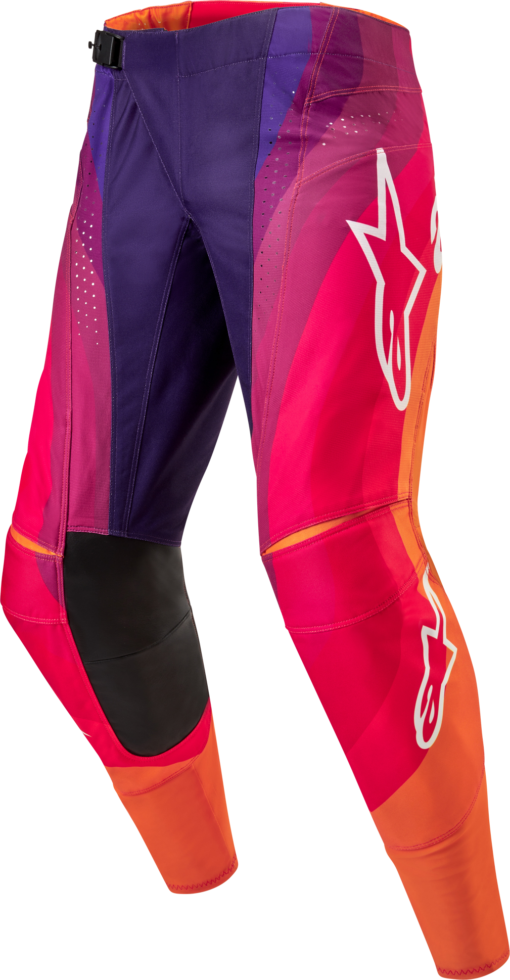 Alpinestars Pantalones de Cross  Techstar Pneuma Púrpura Oscuro-Naranja-Azul Intenso