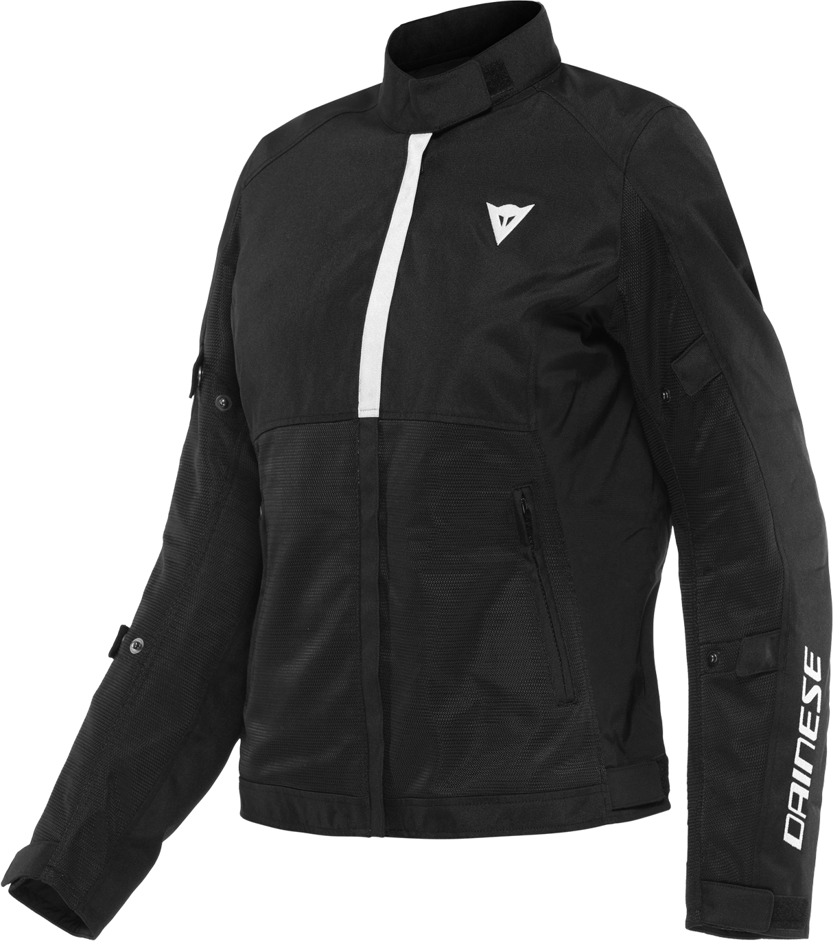 Dainese Chaqueta de Moto para Mujer  Risoluta Air Tex Negro-Blanco