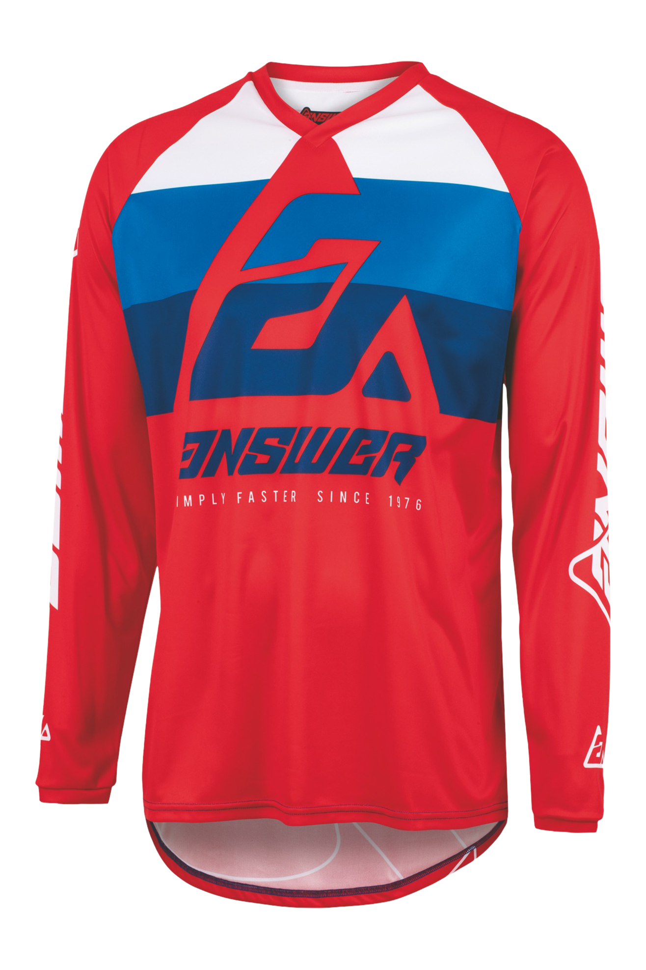 Answer Racing Camiseta de Cross para Niño ANSWER SYNCRON CC Rojo-Blanco-Azul