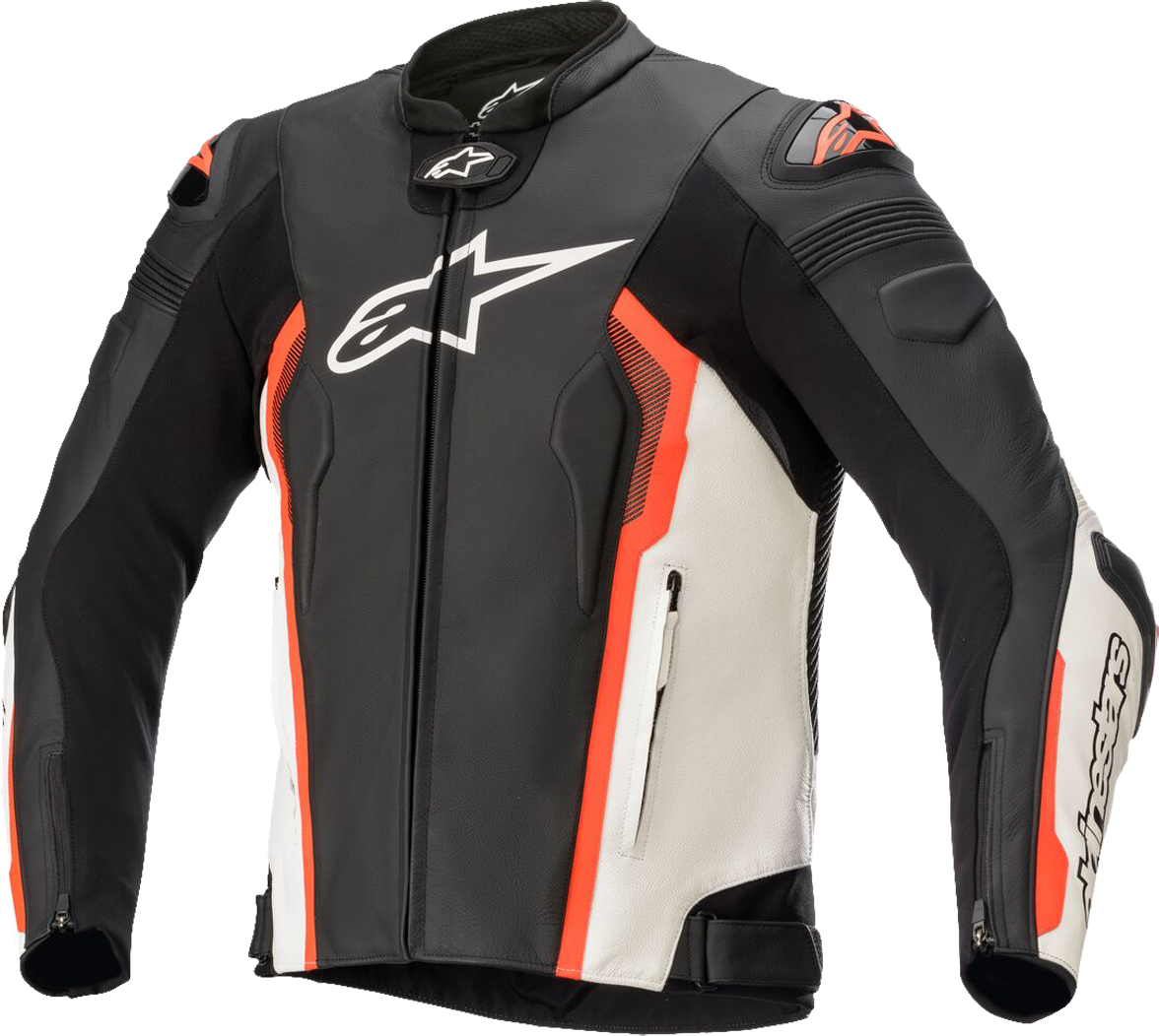 Alpinestars Chaqueta de Moto  Missile V2 Negro-Blanco-Rojo