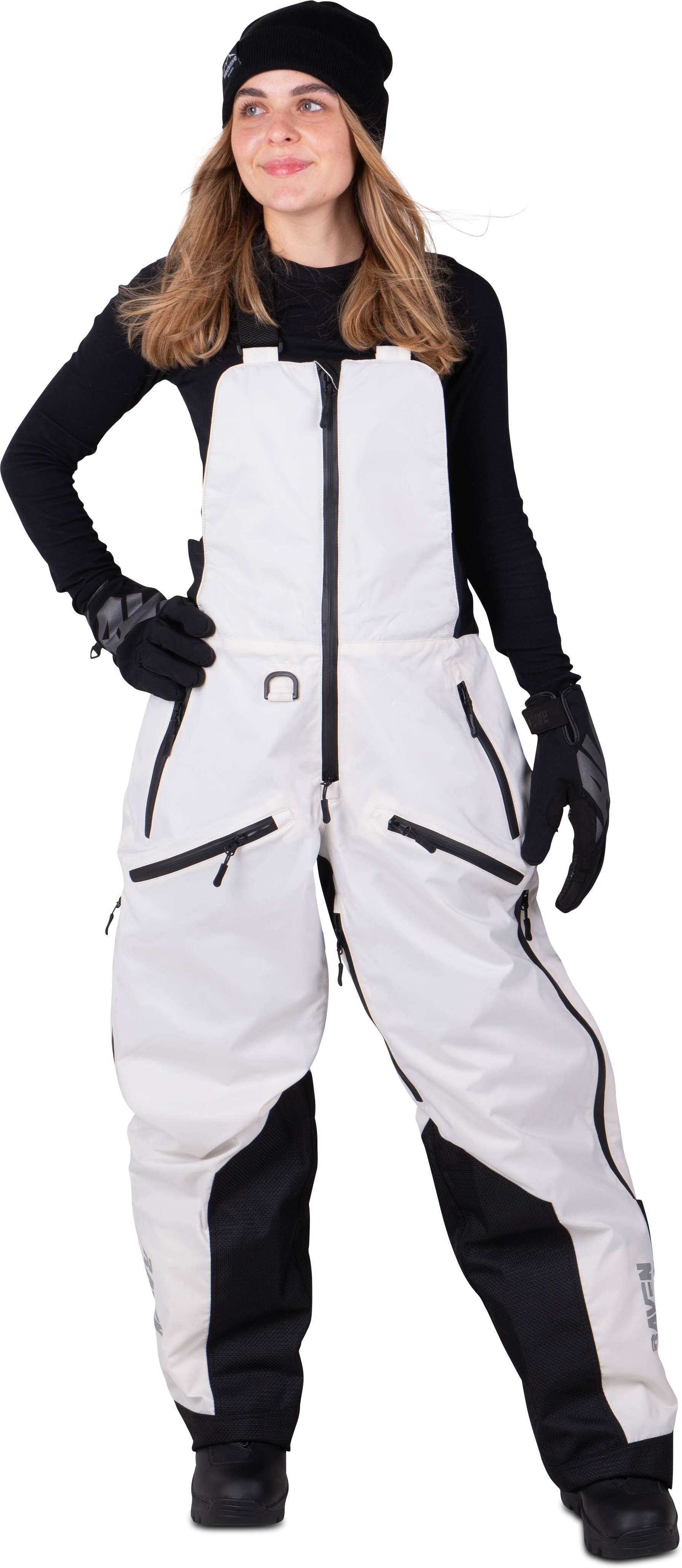 Raven Pantalones de Moto de Nieve Mujer  Boondocker Blancos