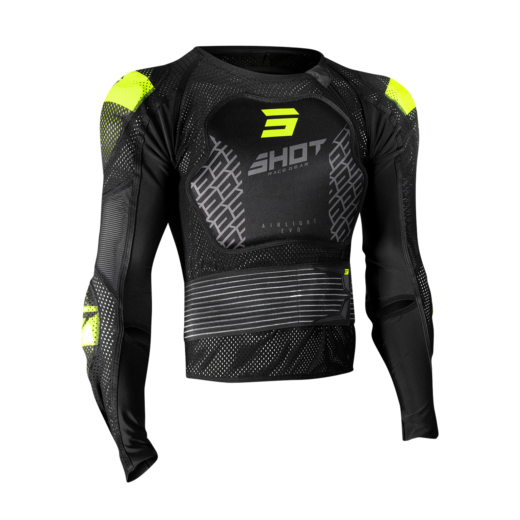 Shot Race Gear Chaqueta de Protección Shot Airlight 2.0 Negro-Amarillo