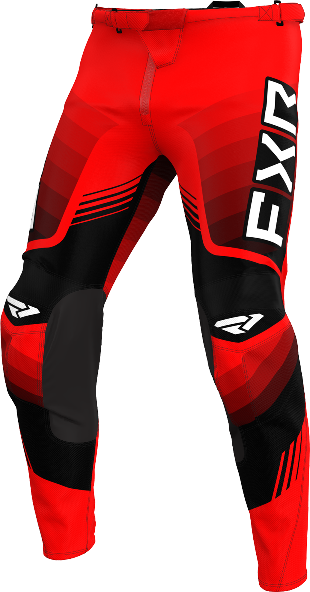 FXR Pantalones de Cross  Clutch Pro Rojo-Negro