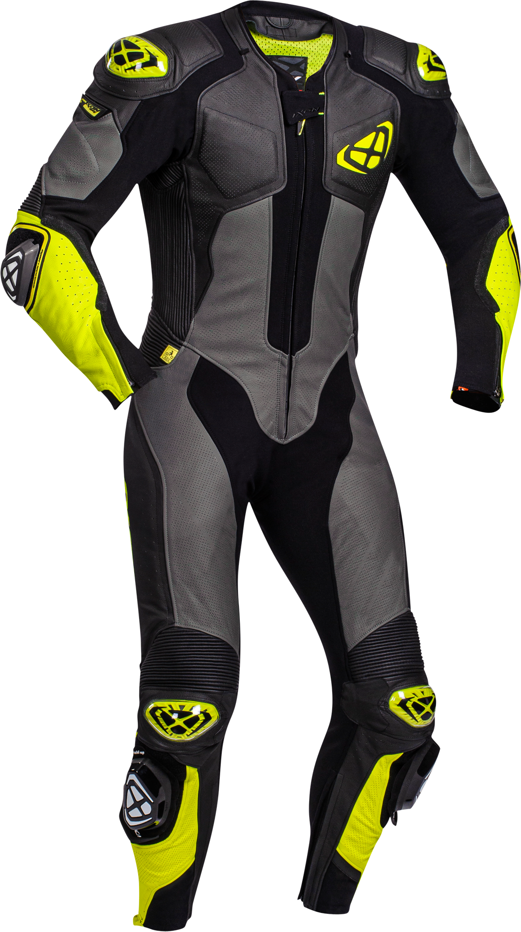 Ixon Mono de Moto  Vendetta Evo Negro-Antracita-Amarillo