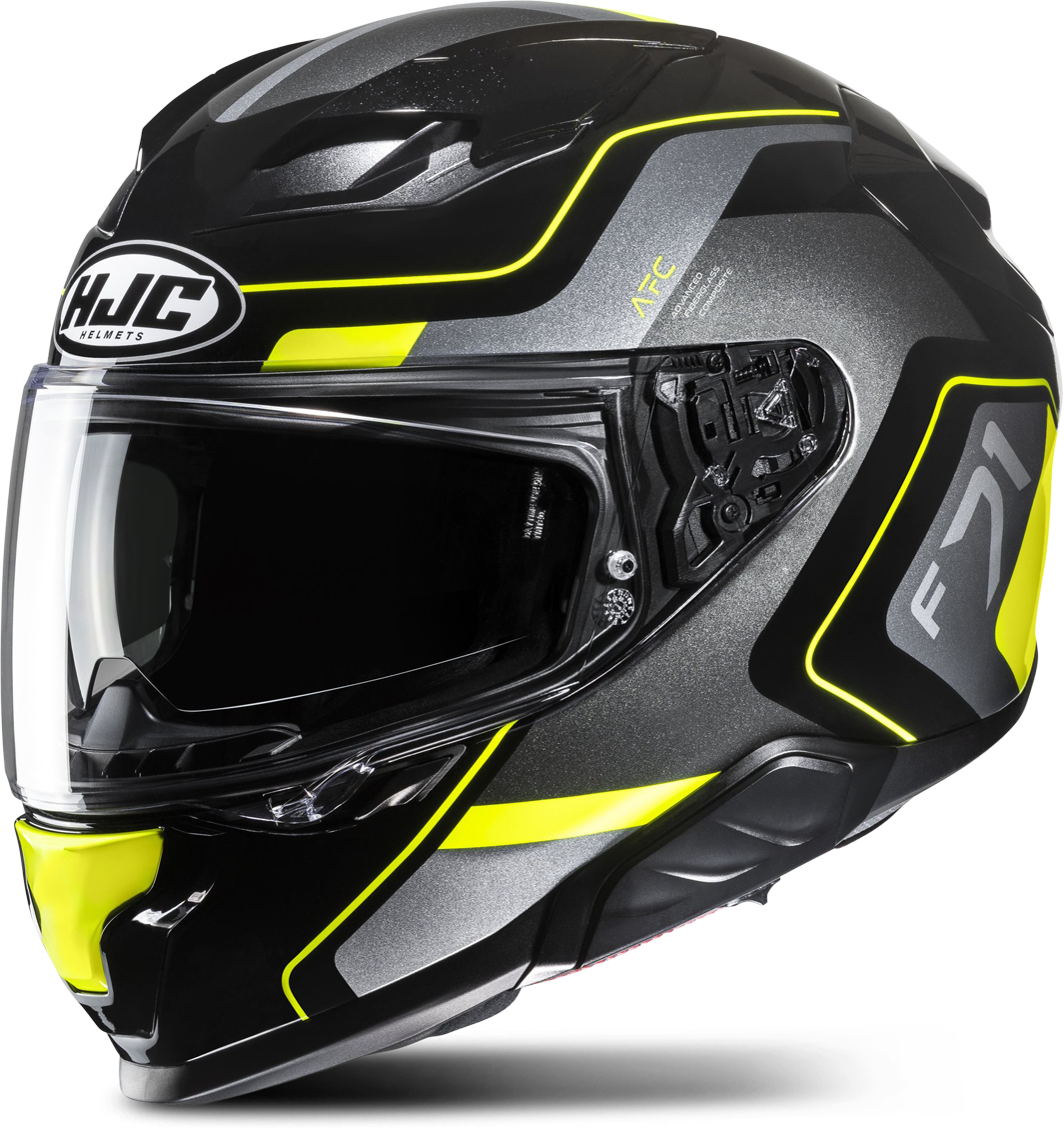 HJC Casco Integral  F71 Arcan MC3H Negro-Amarillo Flúor