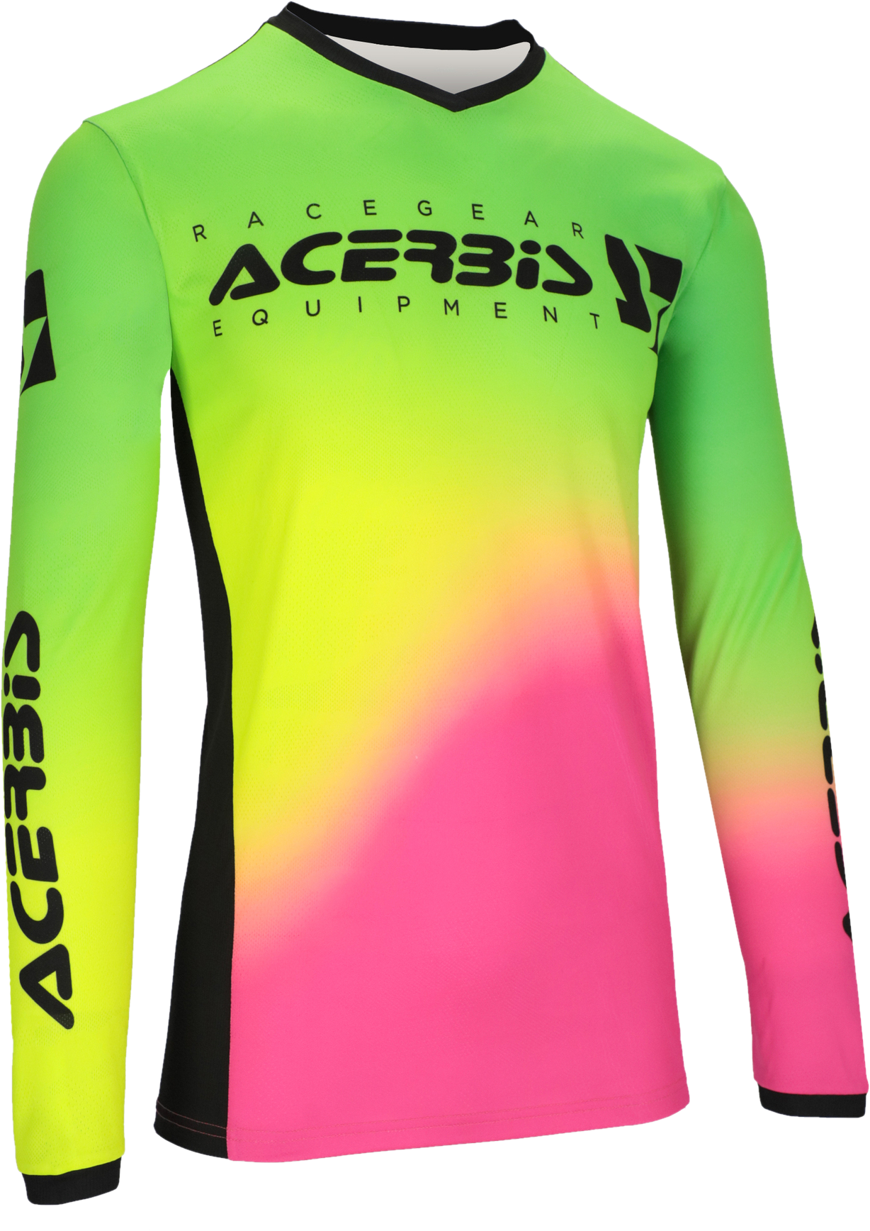 Acerbis Camiseta de Cross  J Track Stabi Fúcisa-Amarillo Flúor