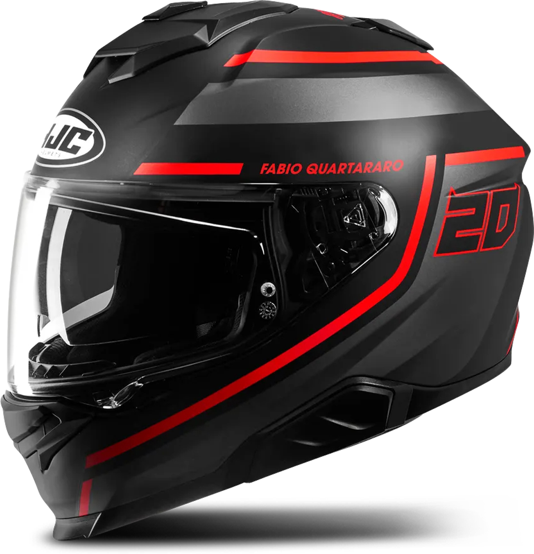 HJC Casco Integral  I71 Fabio Quartararo 20 Negro-Rojo