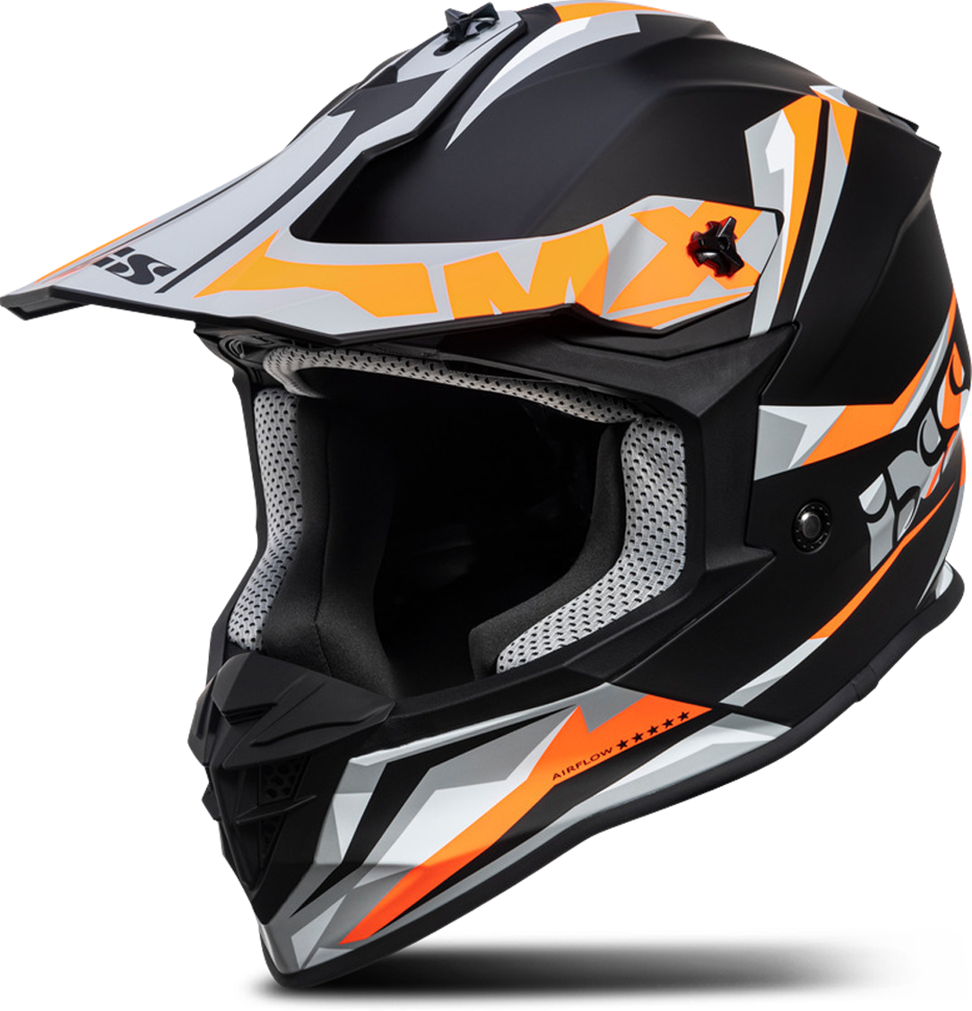 iXS Casco de Cross  362 2.0 Naranja Flúor-Negro