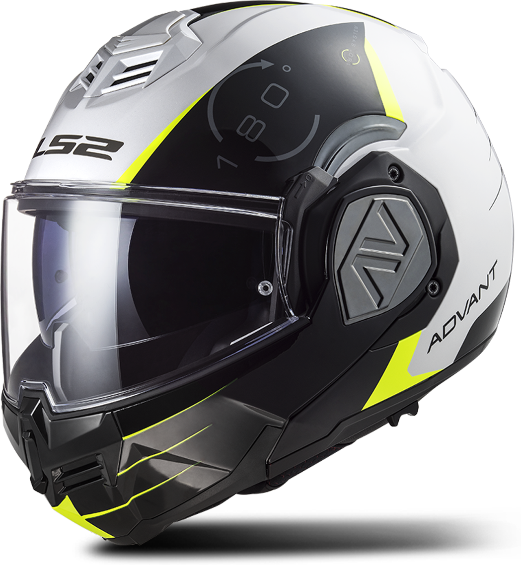 LS2 Casco Modular  FF906 ADVANT Codex-Blanco-Negro