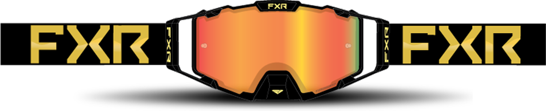 FXR Gafas de Cross  Pilot LE Bronze HiDef/Inferno Podium