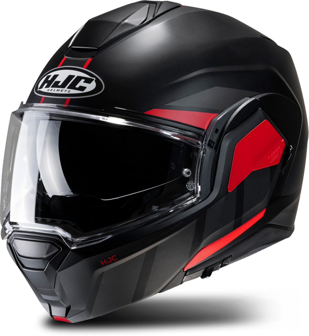 HJC Casco Modular  I100 Negro-Rojo