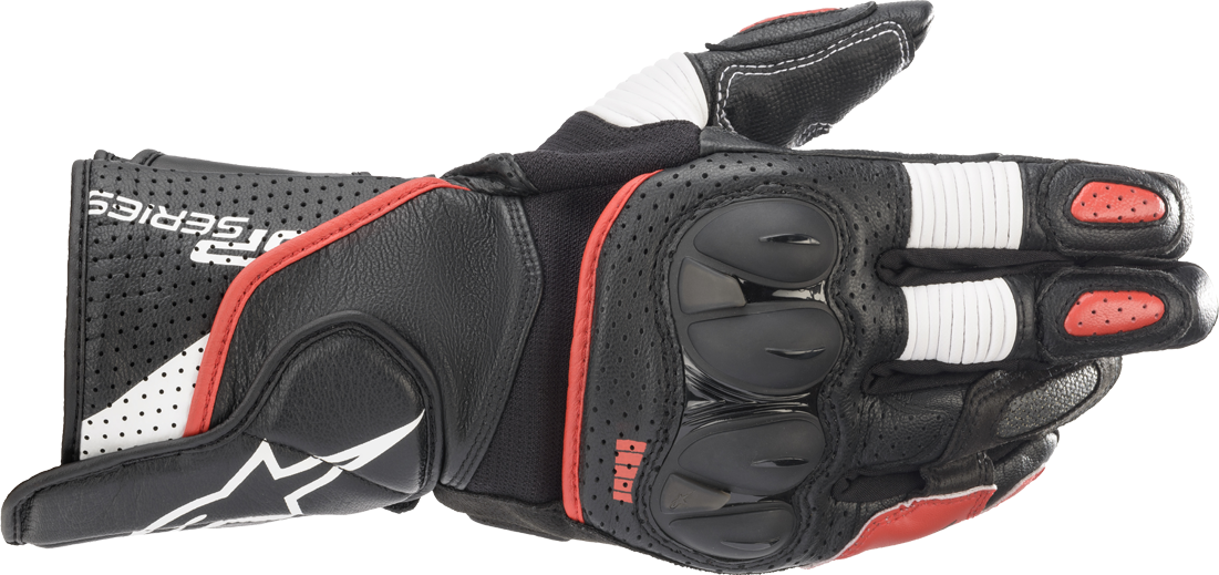 Alpinestars Guantes de Moto  SP-2 V3 Negro-Blanco-Rojo