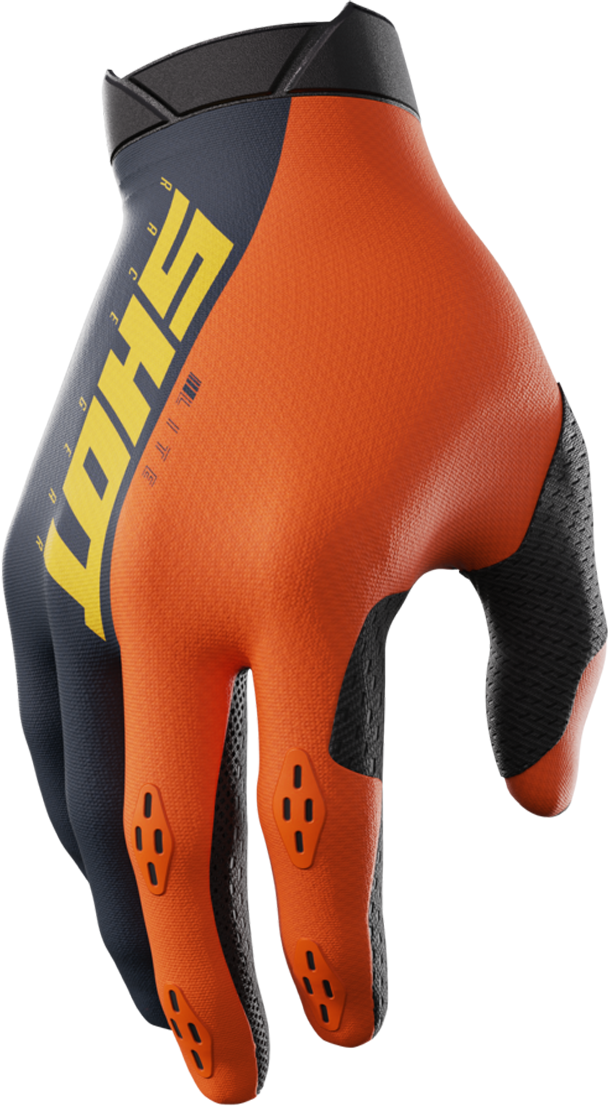 Shot Race Gear Guantes de Cross Shot Lite Azul-Naranja