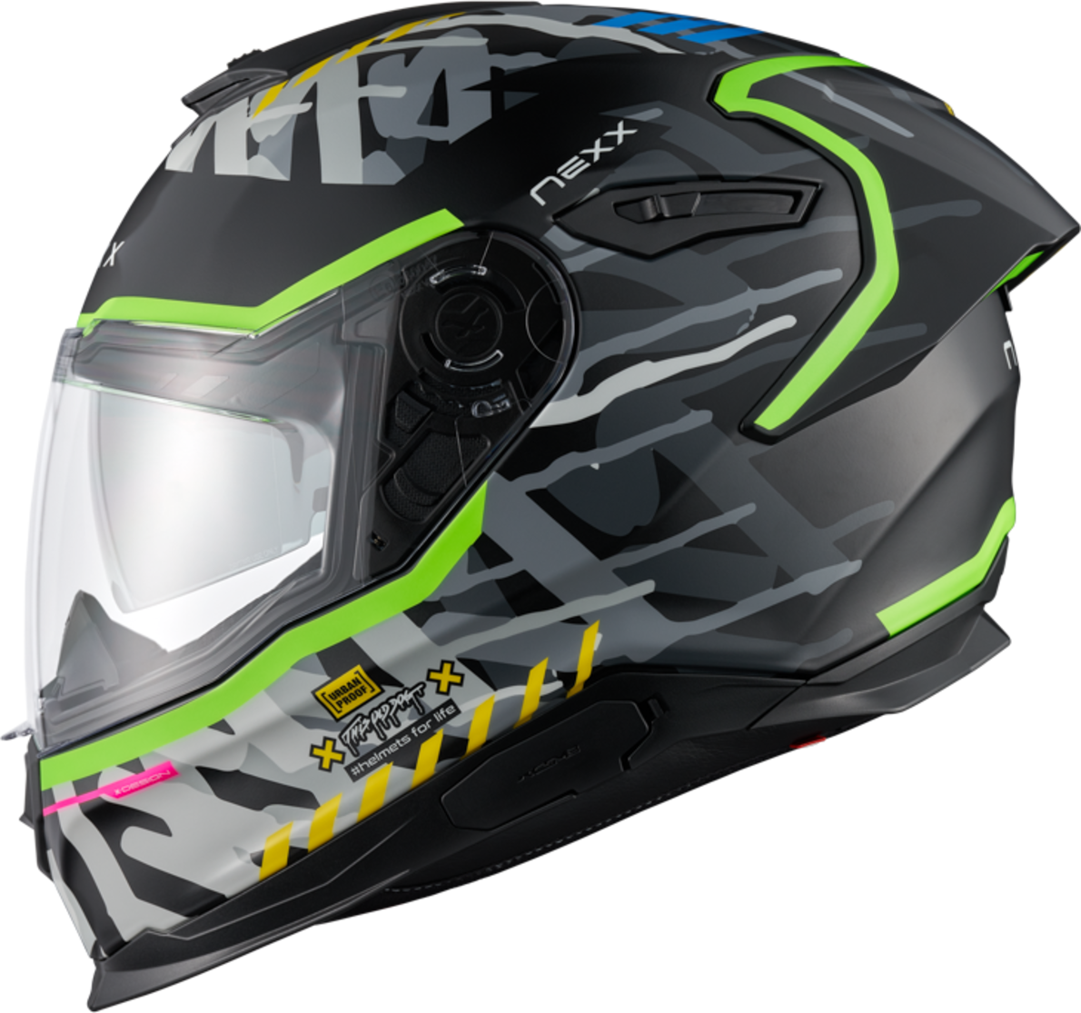 Nexx Casco Integral  Y.100R Urbangram Negro MT