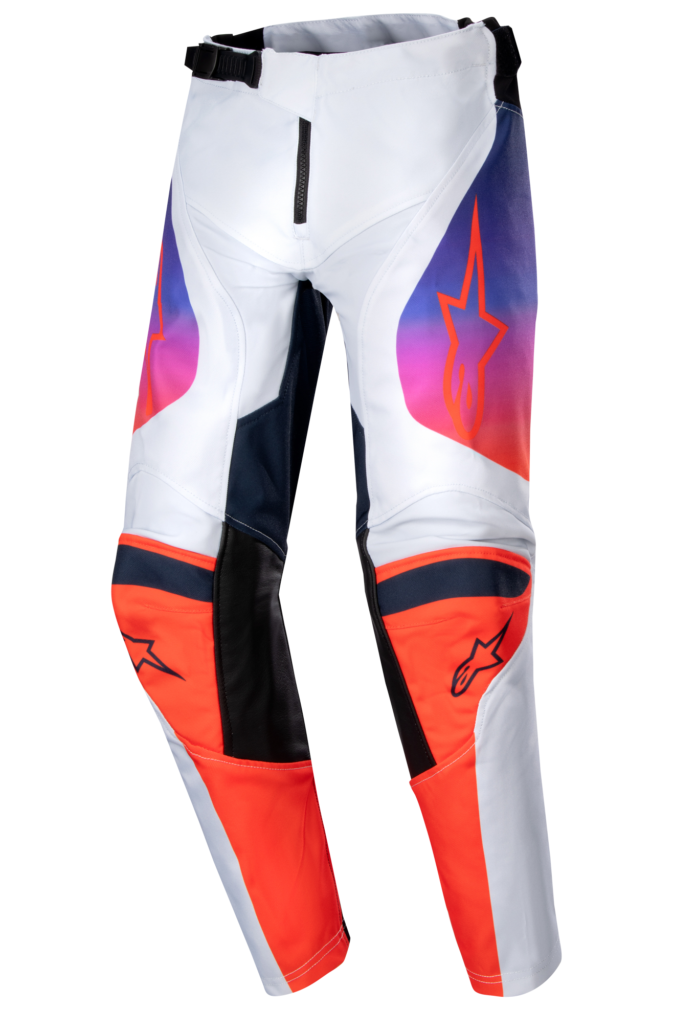 Alpinestars Pantalones de Cross Niño  Racer Hoen Gris Claro-Naranja-Negro