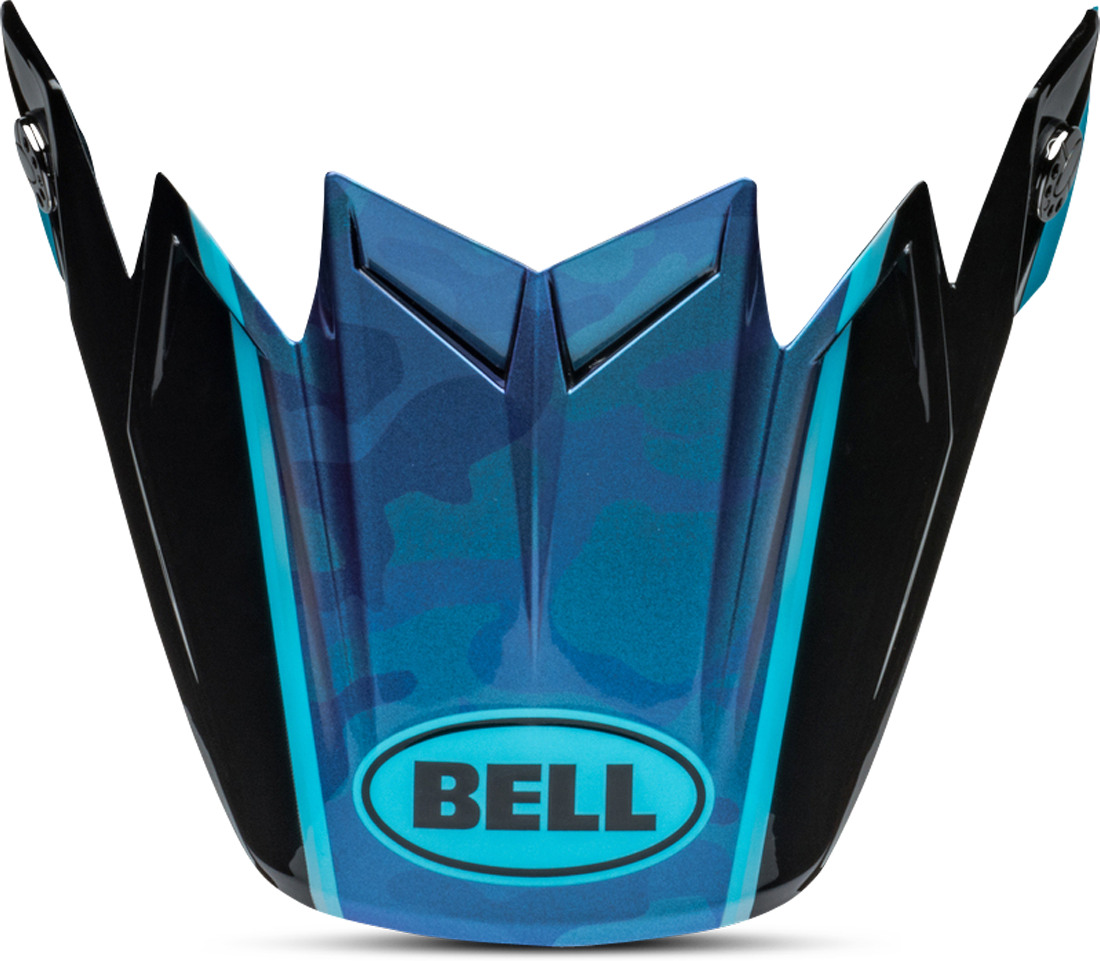 BELL Visera de Casco de Cross  Moto-9 Flex Negro-Azul