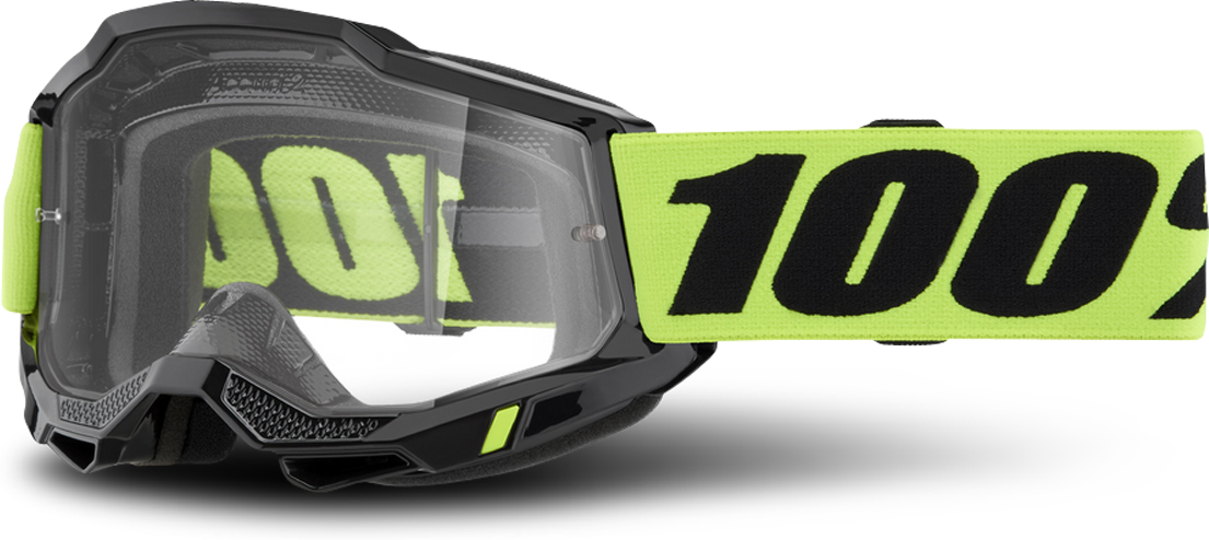 100% Gafas de Cross  Accuri 2 Amarillo-Transparente