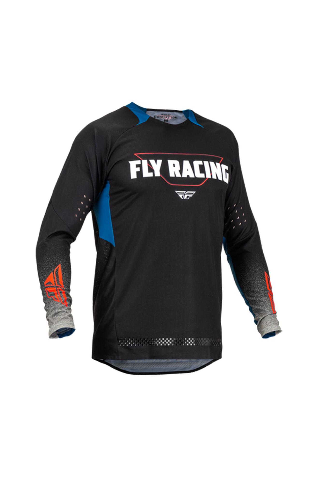 FLY Racing Camiseta de Cross  EVOLUTION​ DST Negro-Gris-Azul