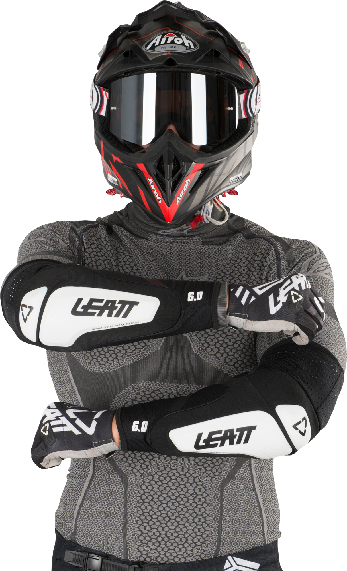 Leatt Coderas  3DF 6.0 Blanco-Negro