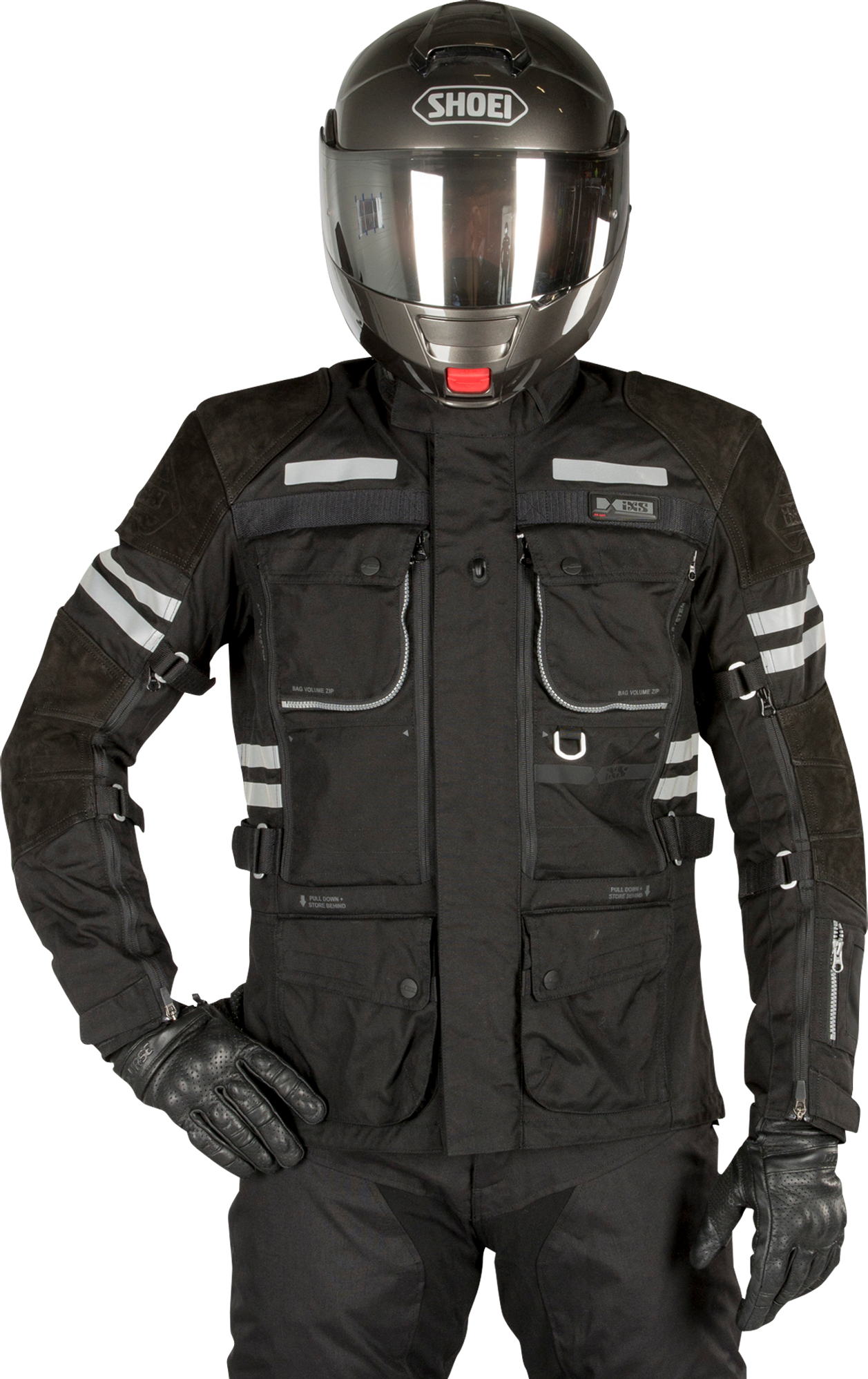 iXS Chaqueta de Moto  Tour LT Montevideo-ST Negra