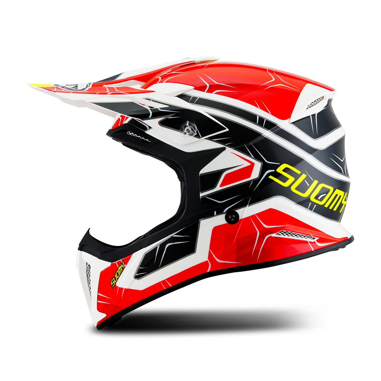 Suomy Casco de Cross  X-Wing Subatomic Negro-Rojo