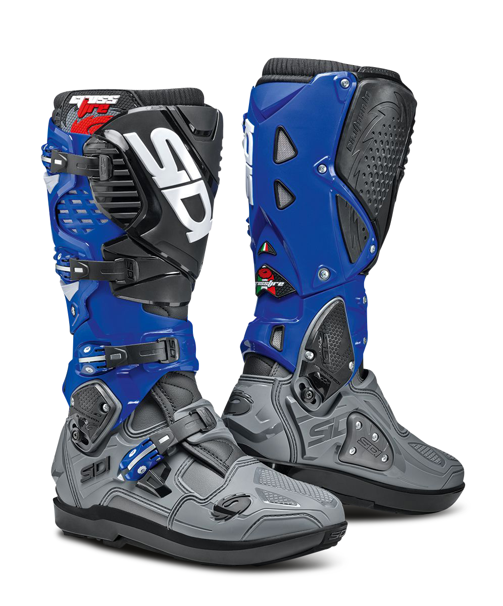 Sidi Botas de Cross  Crossfire 3 SRS Gris-Azul-Negro