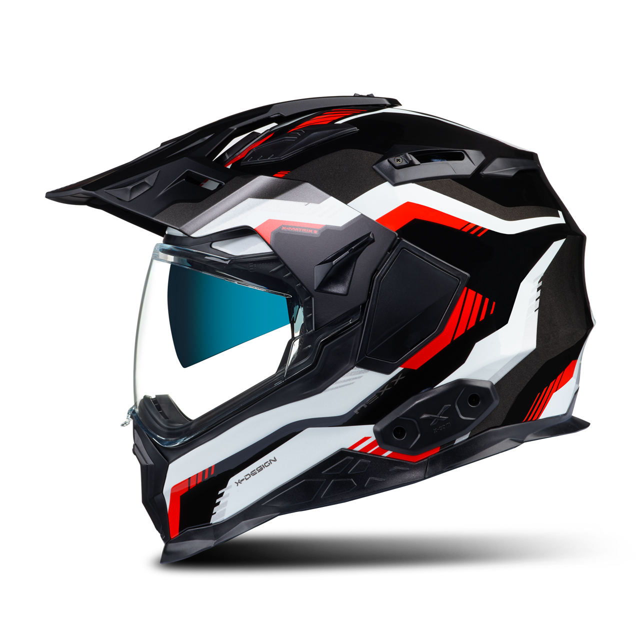 Nexx Casco Adventure  X.WED2 Columbus Gris-Rojo-Negro