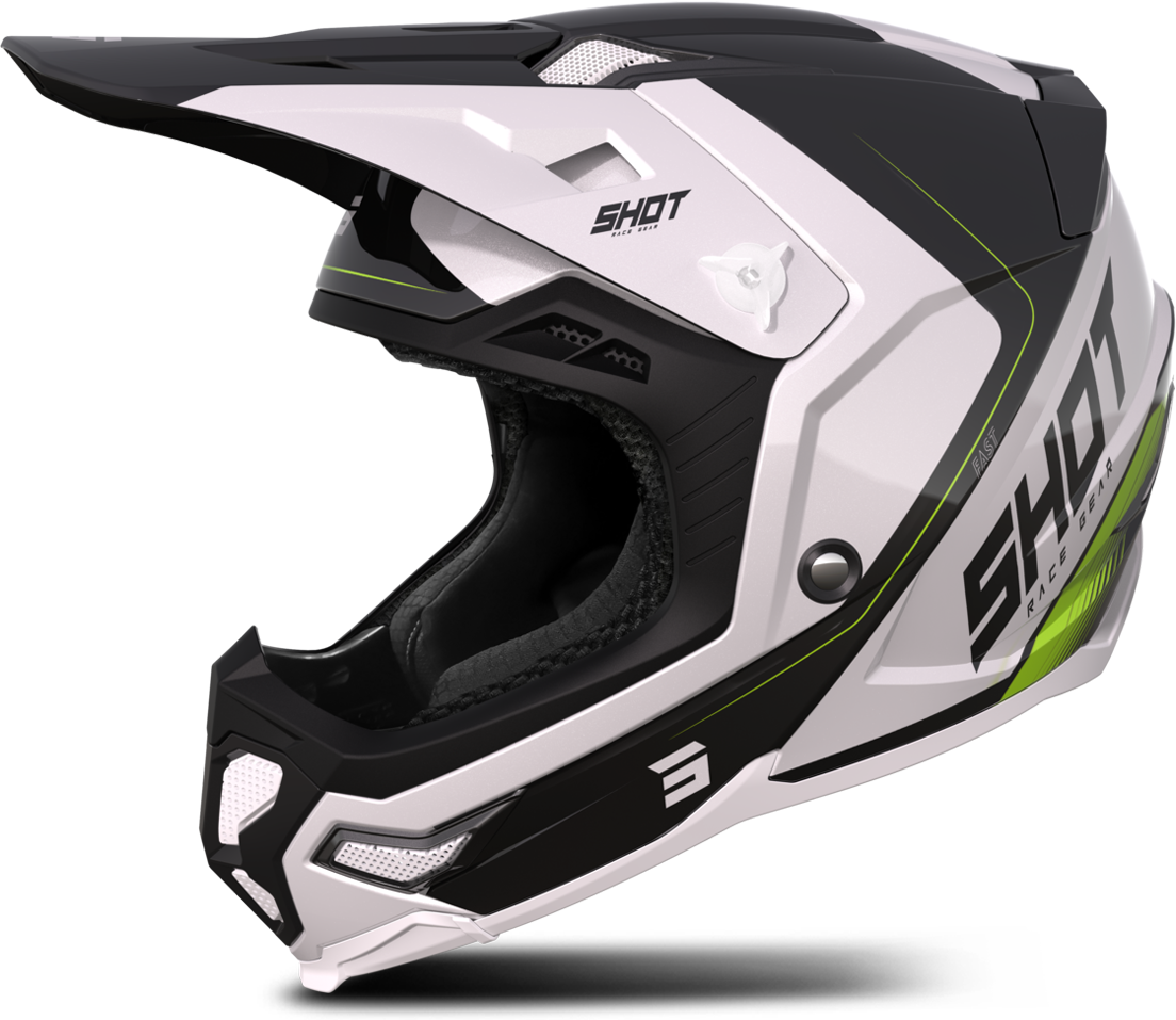 Shot Race Gear Casco de Cross Shot Core Fast Mips® Negro Pearly