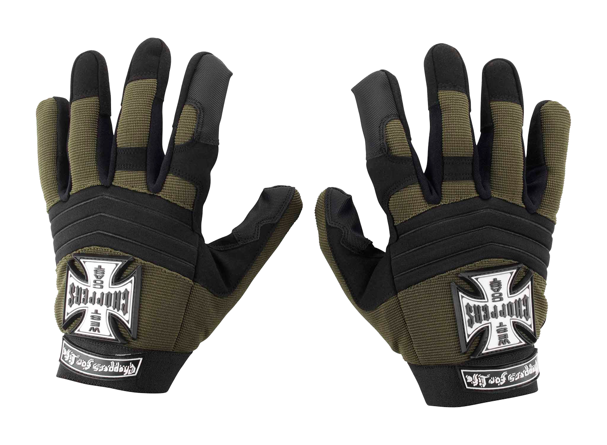 West Coast Choppers Guantes  Pay Up Sucker Negro-Verde