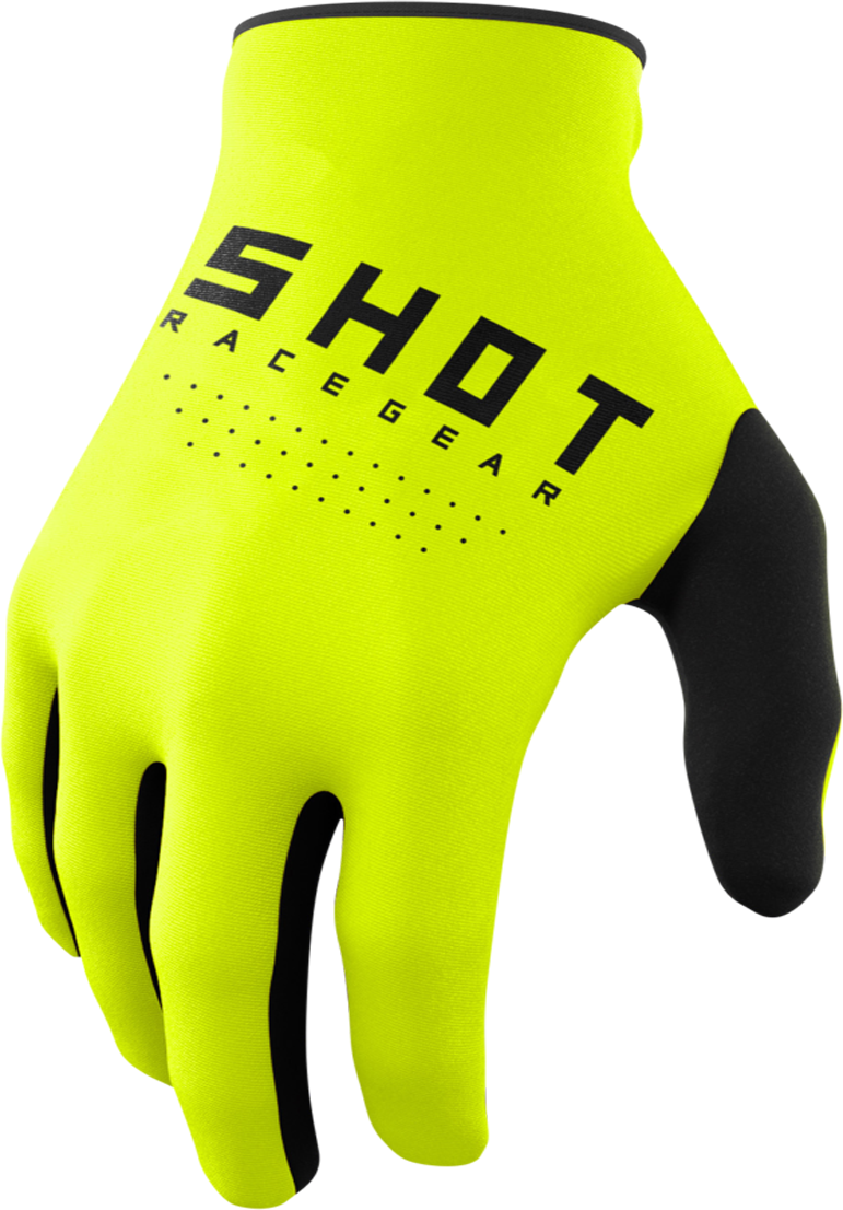 Shot Race Gear Guantes de Cross para Niño Shot Amarillo Neón