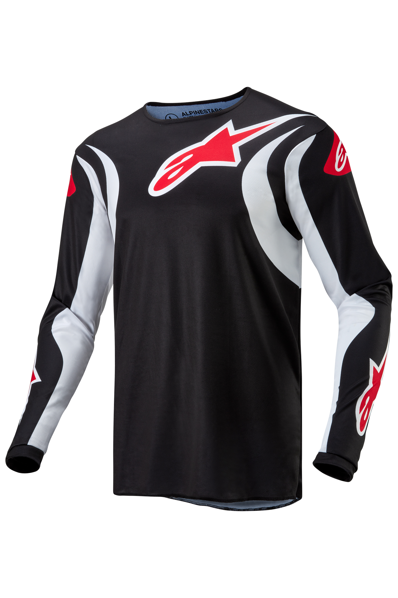 Alpinestars Camiseta de Cross  Fluid Lucent Negro-Blanco