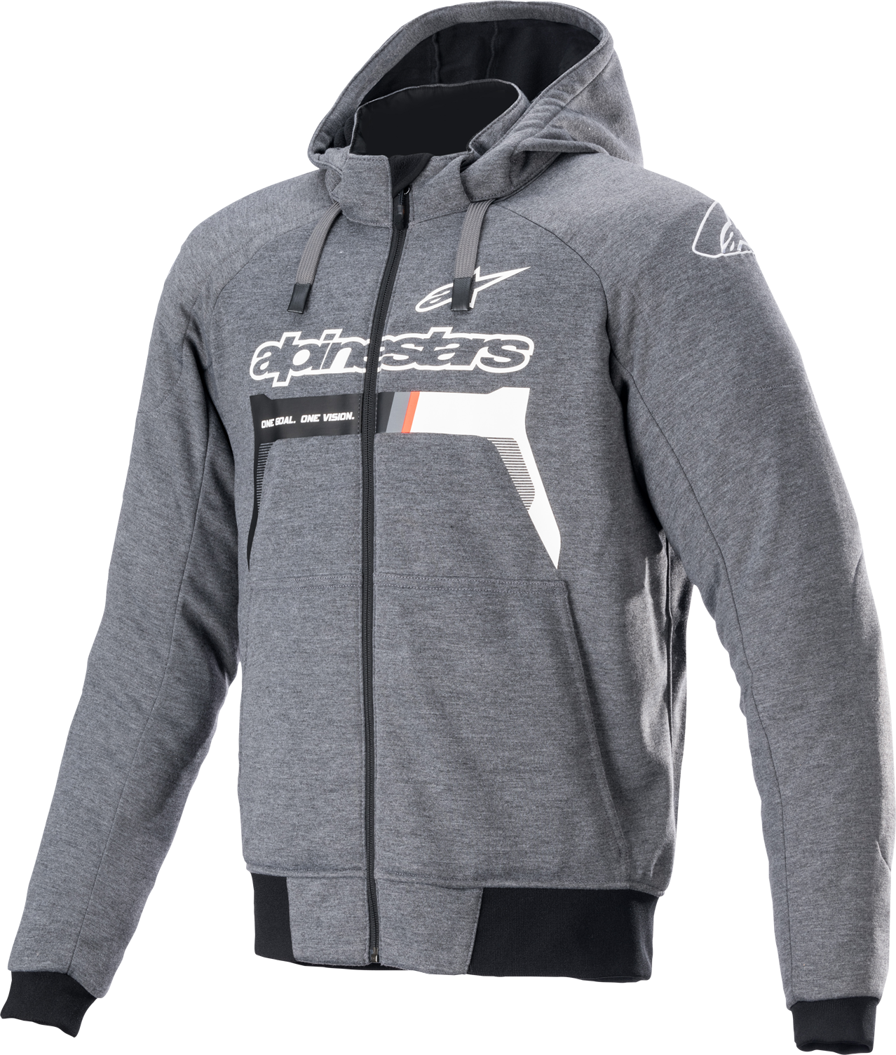 Alpinestars Sudadera para Moto  Chrome Ignition Gris-Blanco