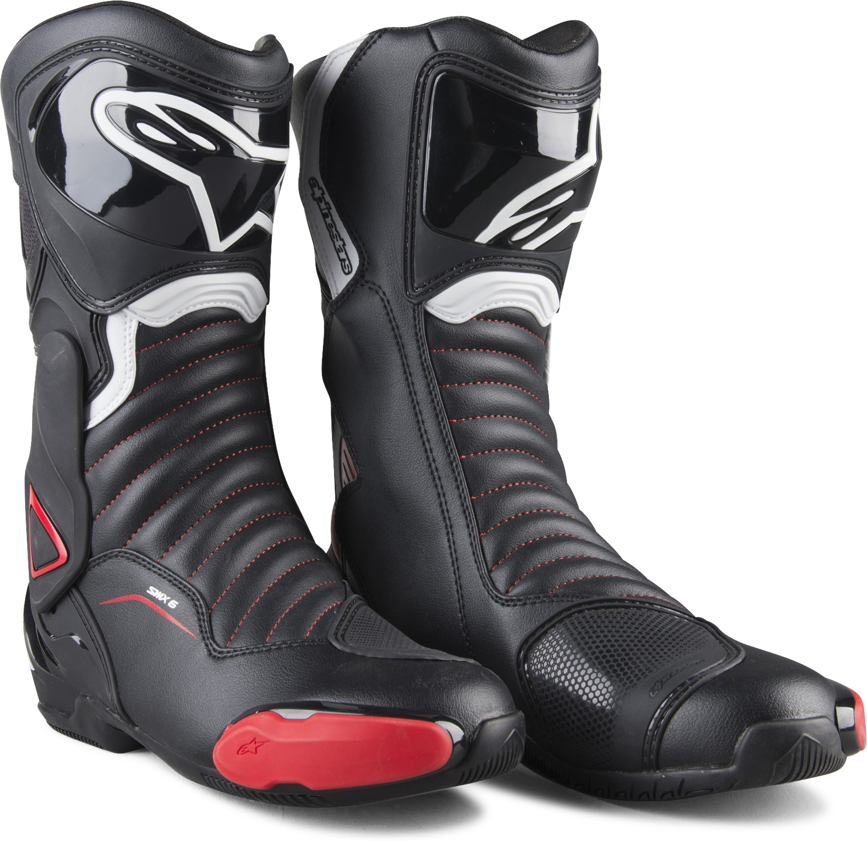 Alpinestars Botas de Moto  SM-6 V2 Negro-Rojo