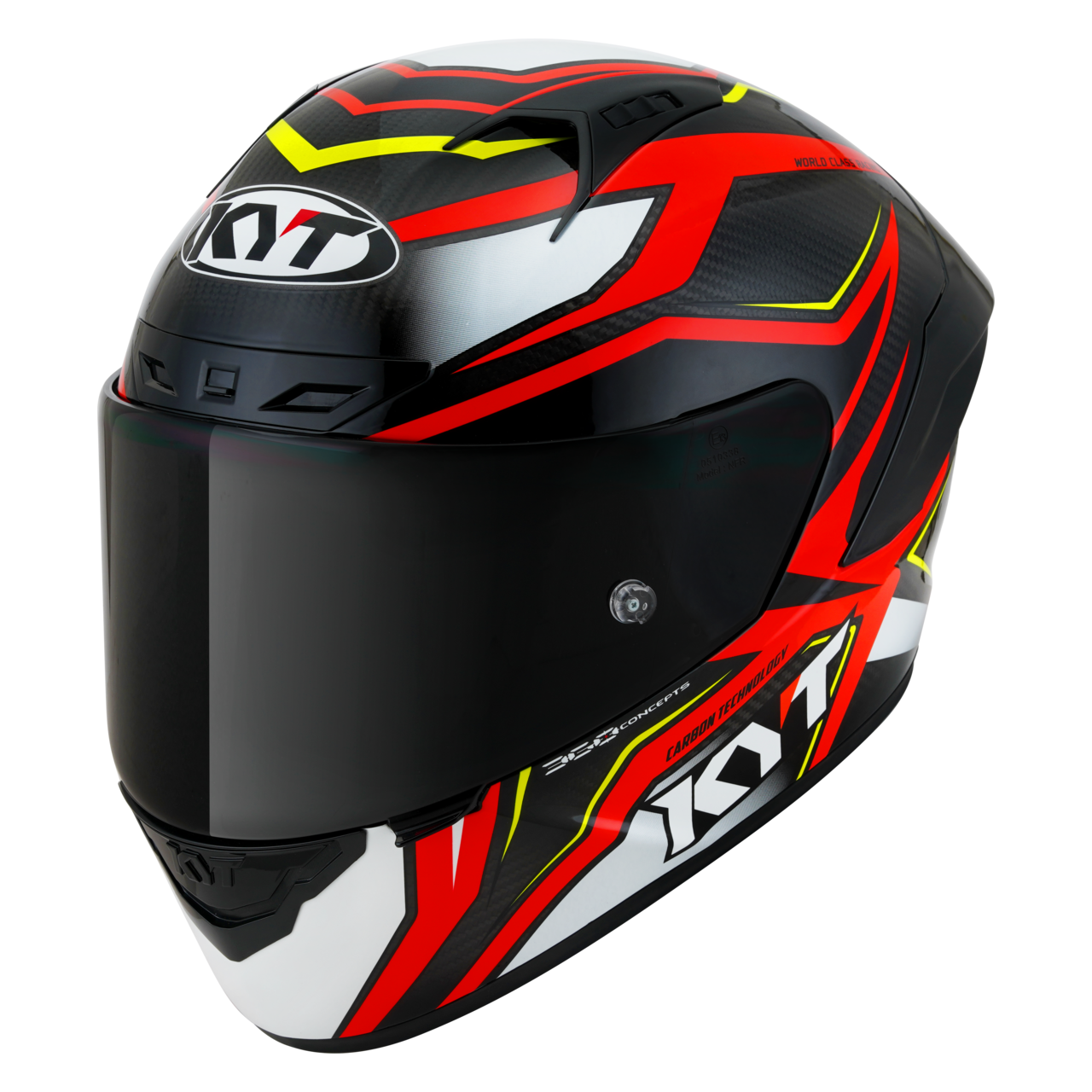 KYT Casco Integral  NZ-Race Carbon Stride Rojo-Blanco