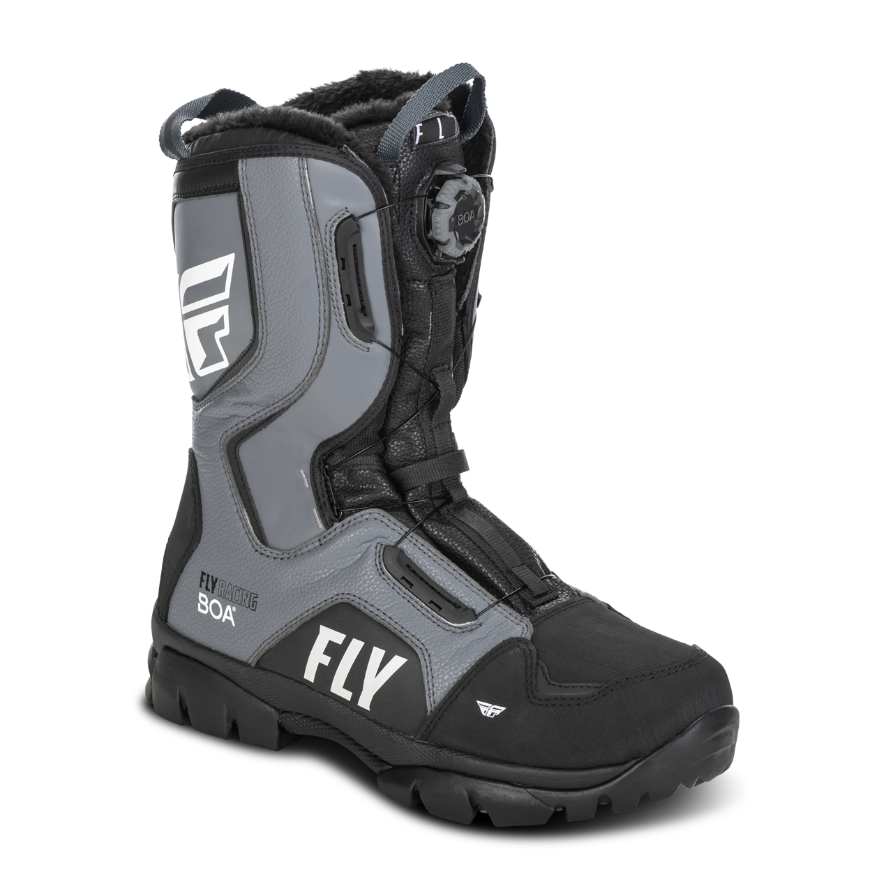 FLY Racing Botas de Moto de Nieve  Marker BOA Negro-Gris