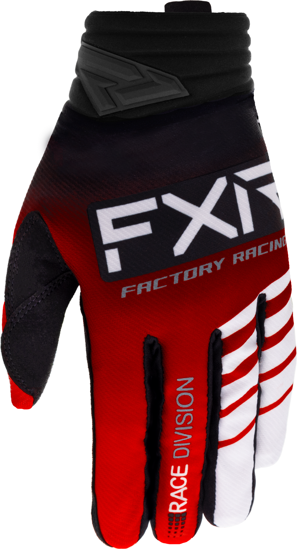 FXR Guantes de Cross  Prime Rojo-Negro-Blanco