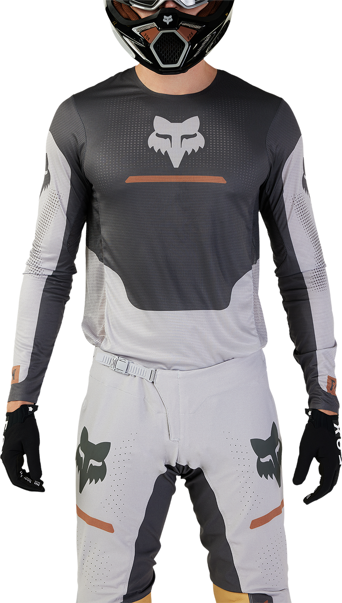 FOX Camiseta de Cross  Flexair Optical Gris Acero