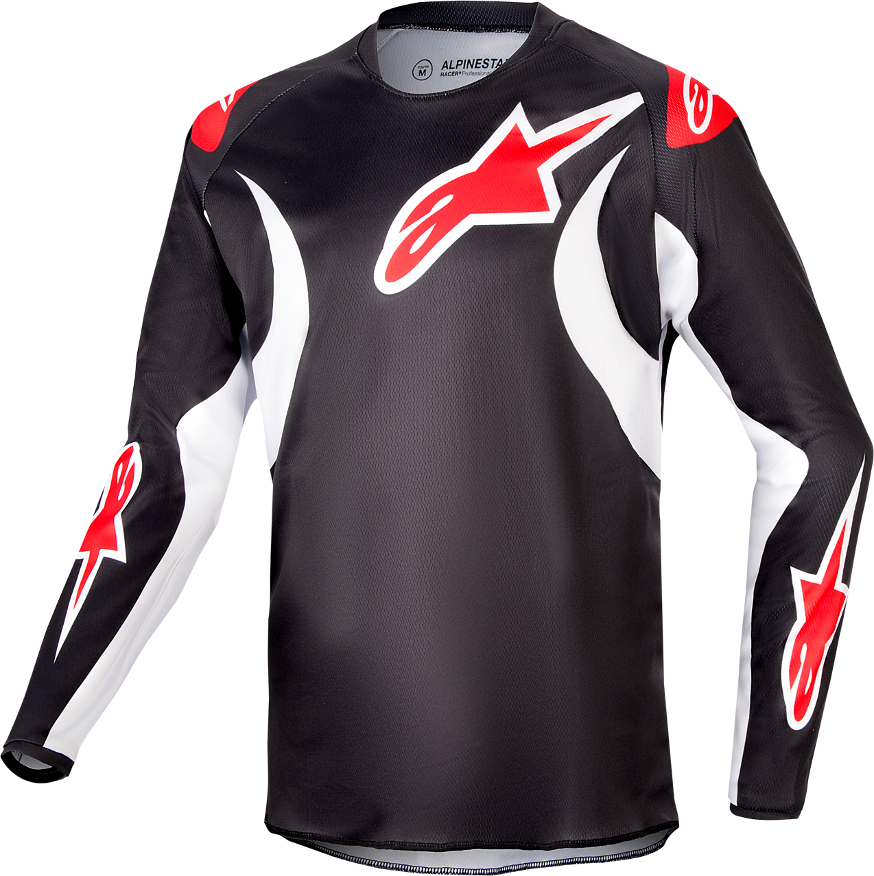 Alpinestars Camiseta de Cross Niño  Racer Lucent Negro-Blanco