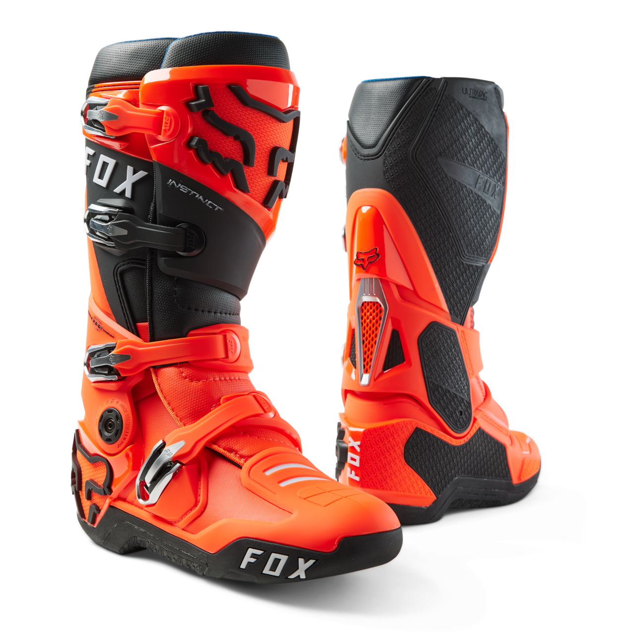 FOX Botas de Cross  Instinct Naranja Fluo