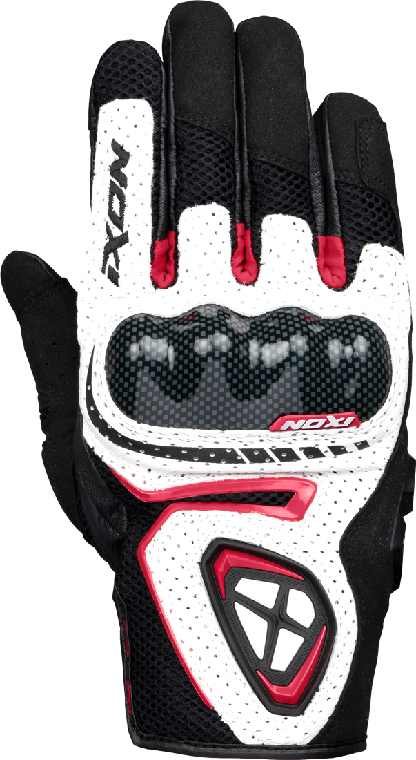 Ixon Guantes de Moto  RS5 Air Negro-Blanco-Rojo