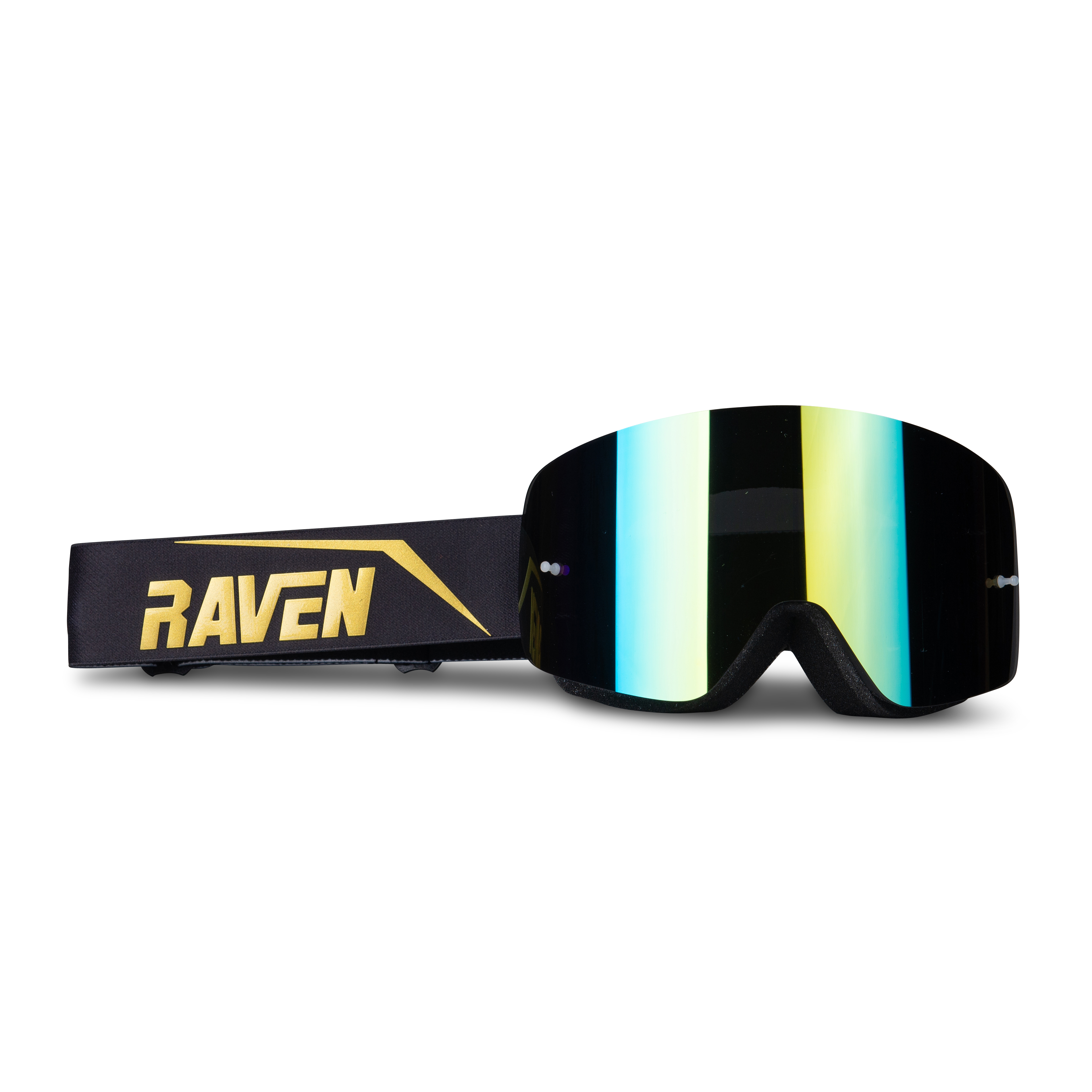 Raven Gafas de Cross  Edge Negro-Dorado