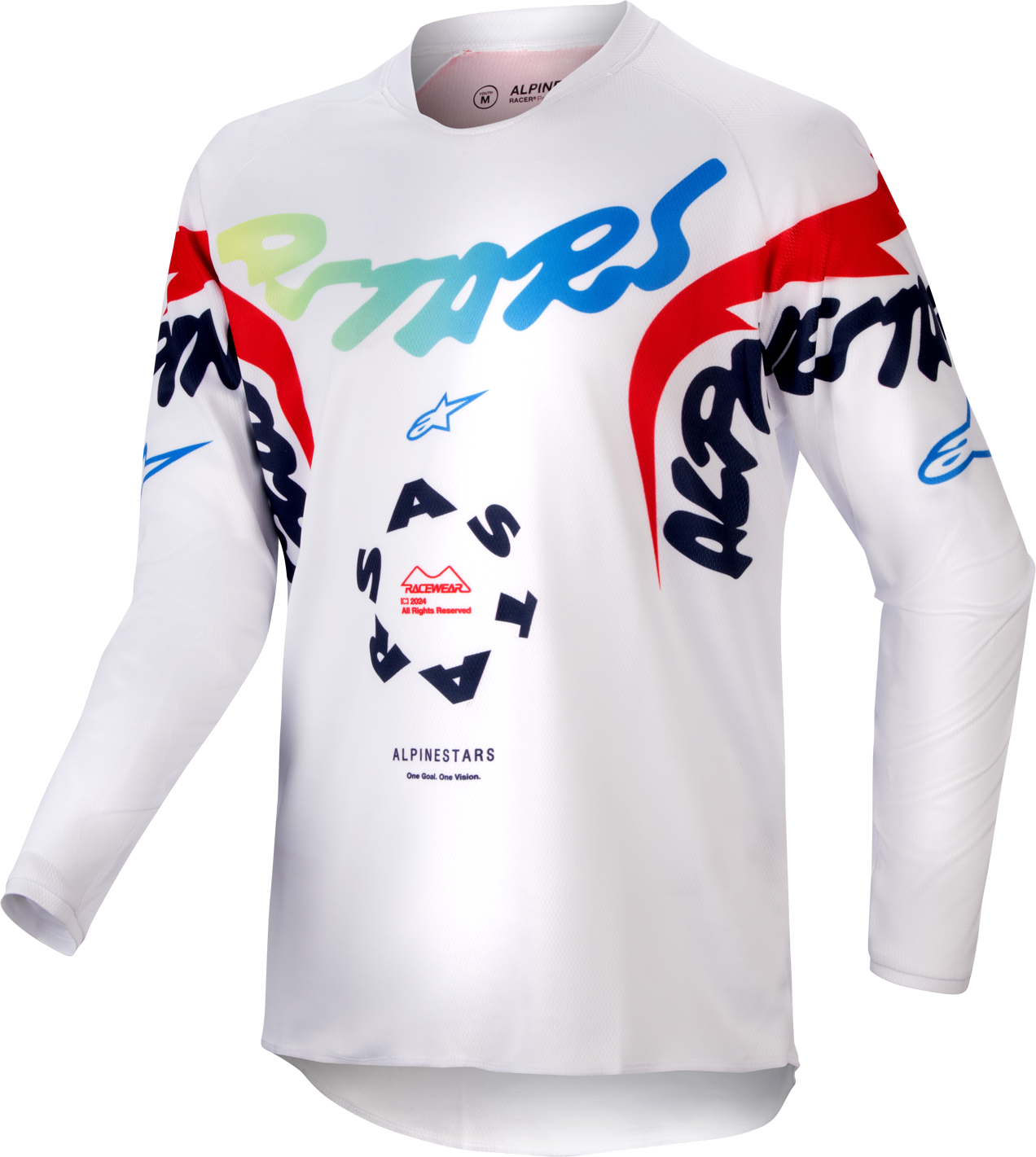 Alpinestars Camiseta de Cross Niño  Racer Hana Blanco-Multicolor