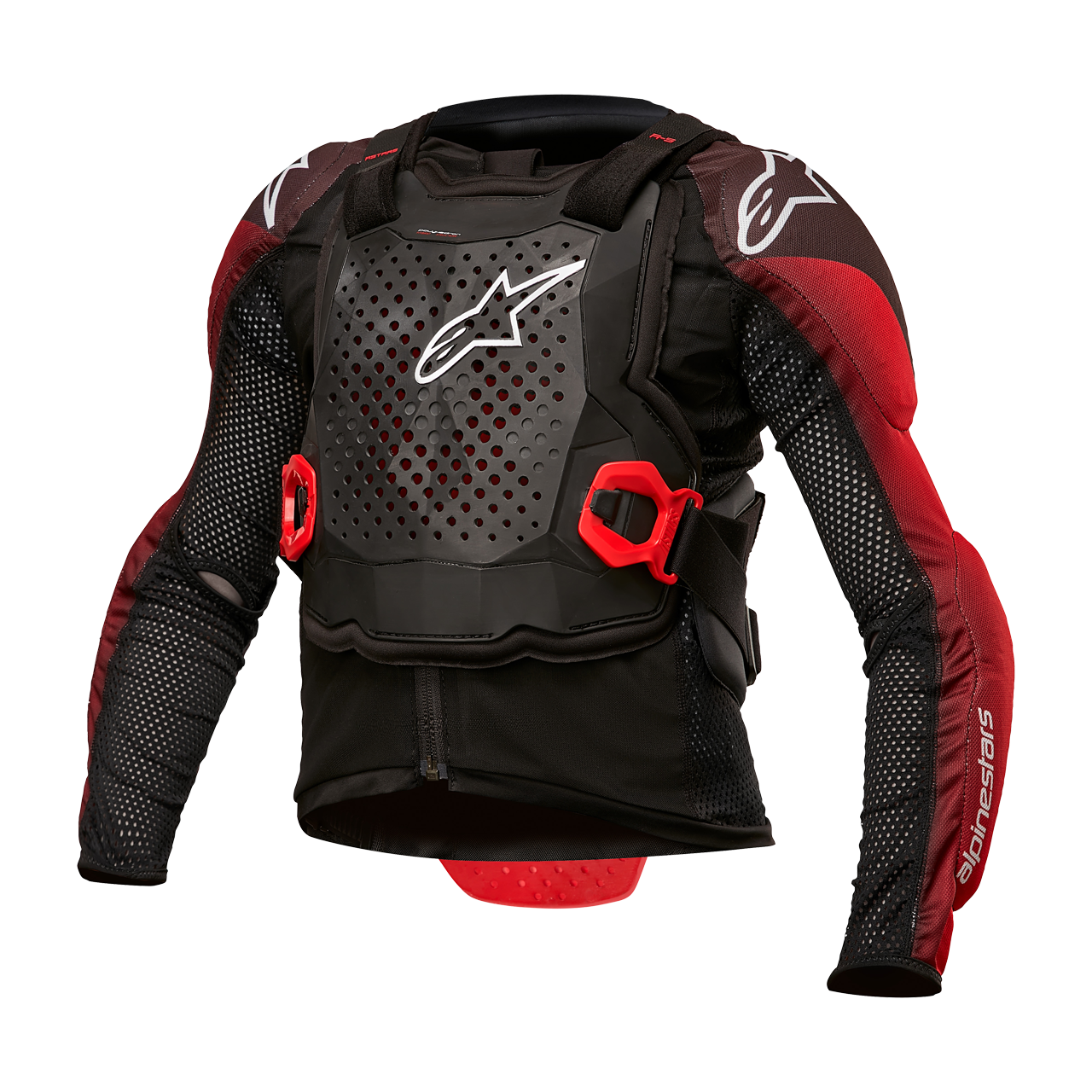 Alpinestars Chaqueta de Protección Niño  Bionic Tech Negro-Blanco-Rojo